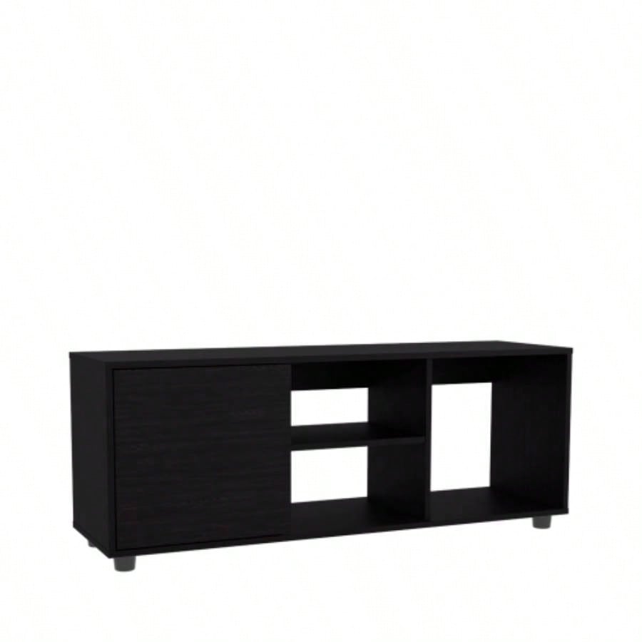 Tv Stand, 1 Door, 4 Shelves, 55 TV Capacity