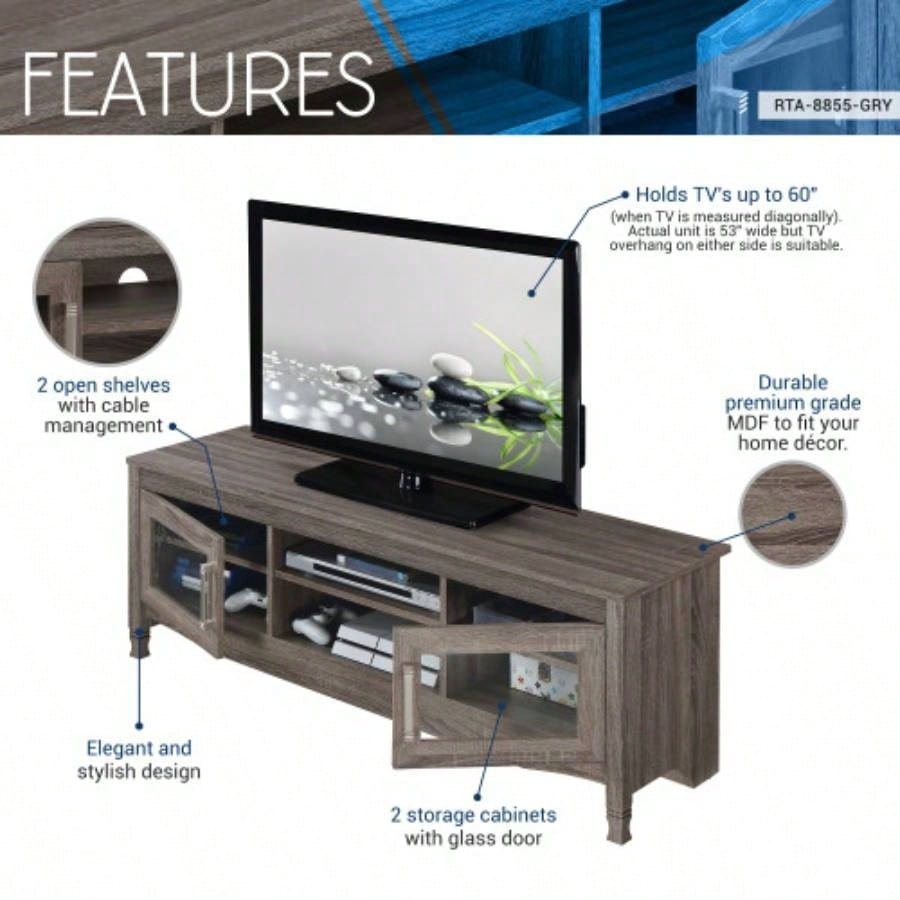Techni Mobili Driftwood TV Stand