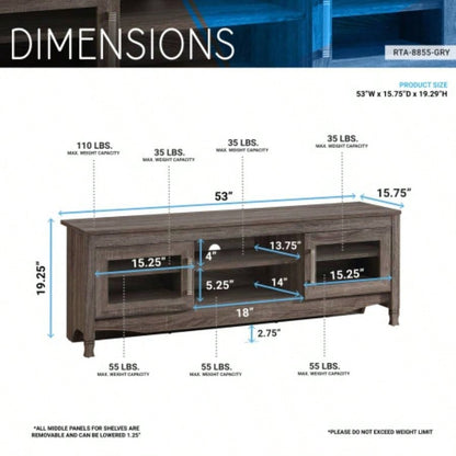 Techni Mobili Driftwood TV Stand