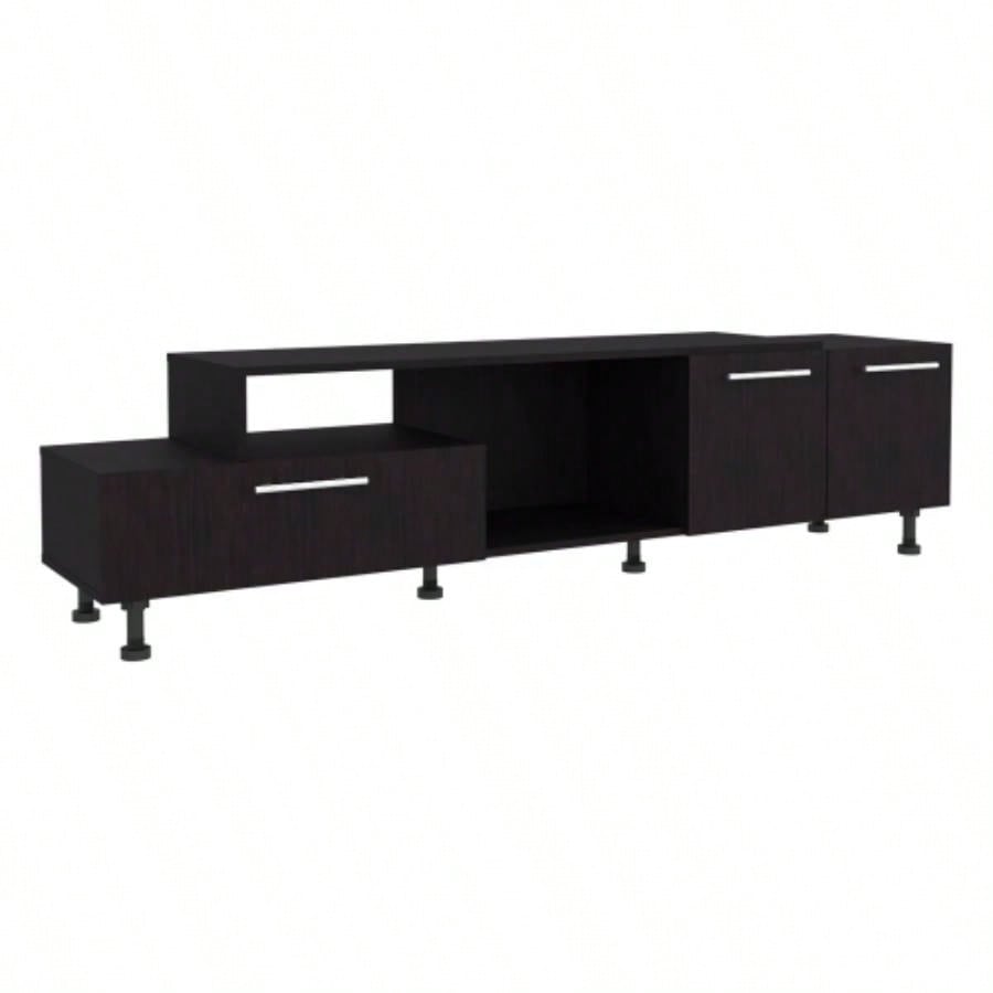 Tv Stand, 3Doors, 1 Shelf 50 TV Capacity