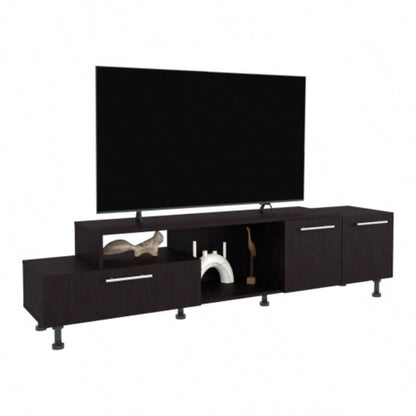Tv Stand, 3Doors, 1 Shelf 50 TV Capacity