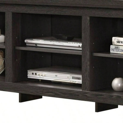 Benito Dark Gray 70 TV Stand with Open Shelves and Management