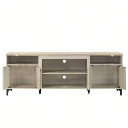 Evander 70 Oak 4 - Door TV Stand