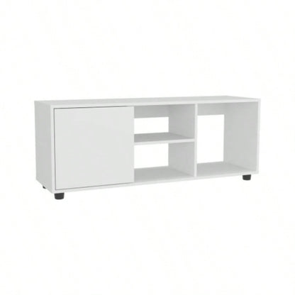 Tv Stand, 1 Door, 4 Shelves, 55 TV Capacity