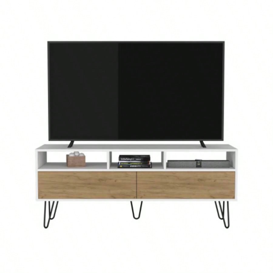 TV Stand, 2 Doors, 3 Shelves, 5