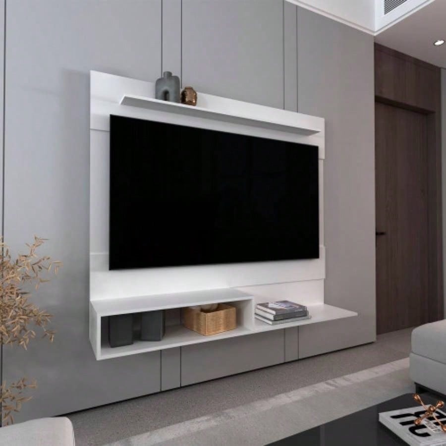 Floating Entertainment Center TVs up 55 Space TV, One Superior Shelf, Two Shelves