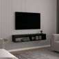 TV Stand 10.4 H, with 2 Shelves, White Oak