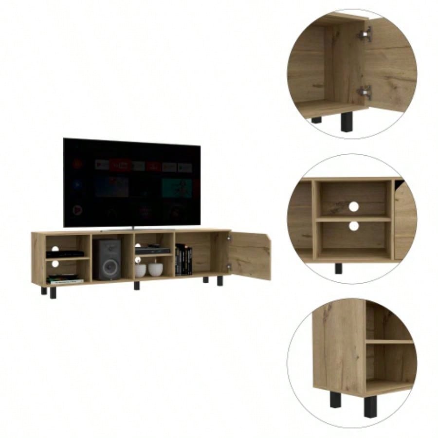 Harwich 5 - Shelf TV Stand Light Oak