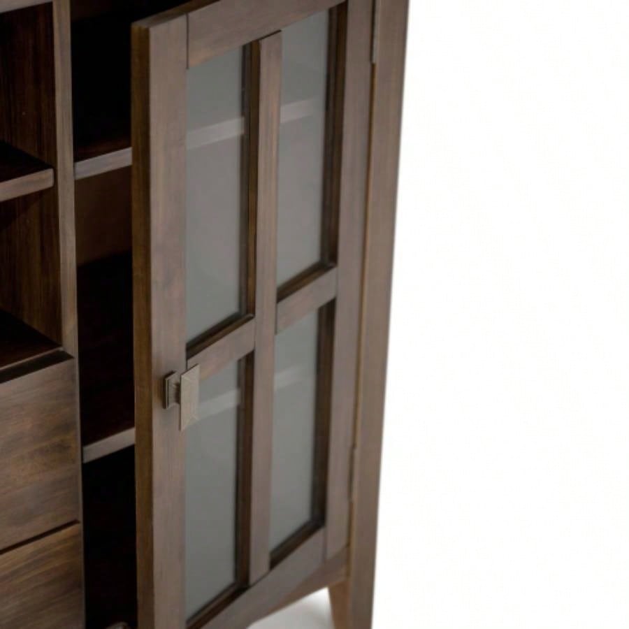 Artisan - Tall TV Media Stand - Natural Aged Brown