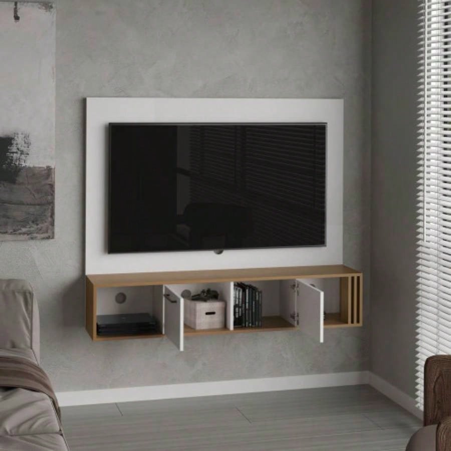 Entertainment Center, 2 Doors, 4 Shelves