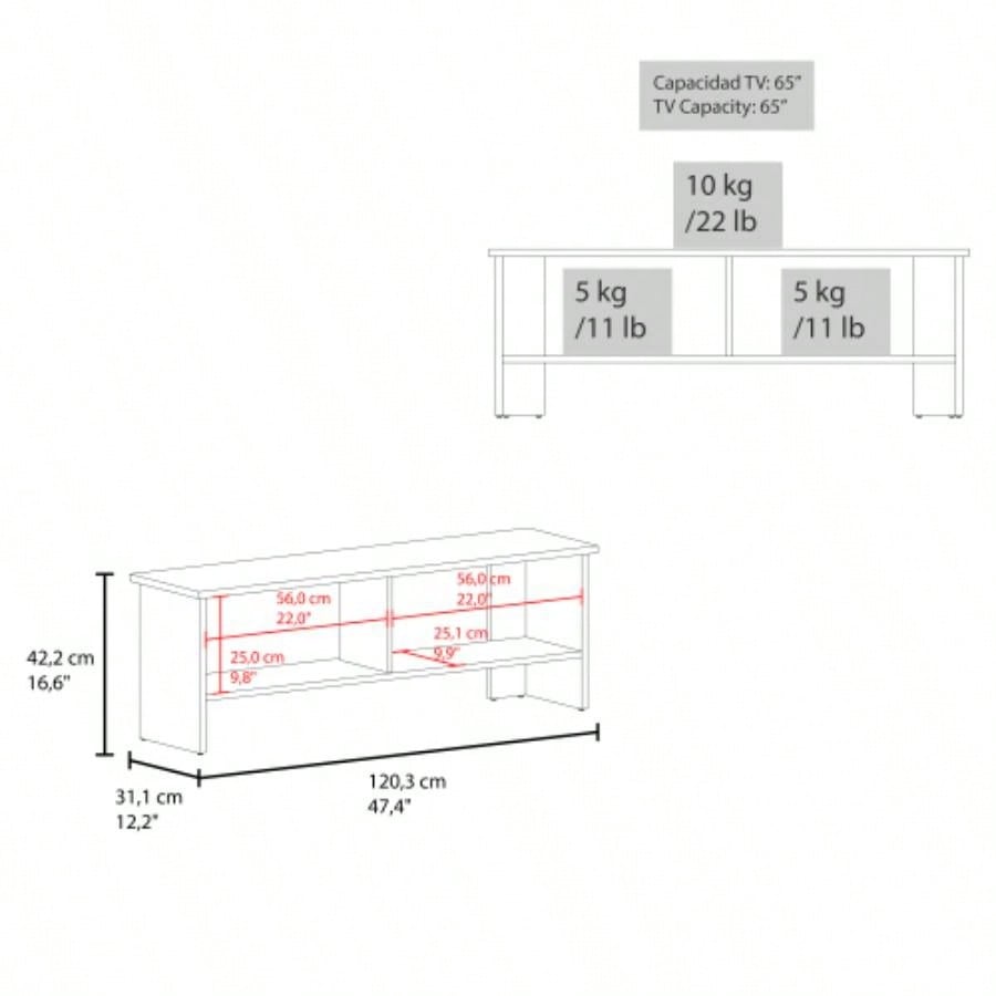TV Stand, 1 Door, 1 Shelf