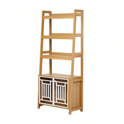 Modern 2 IN 1 Dog Furniture Dog Crate Ladder Bookshelf, Tall Wood Display Shelf with Storage, Dog Kennel Bookcase