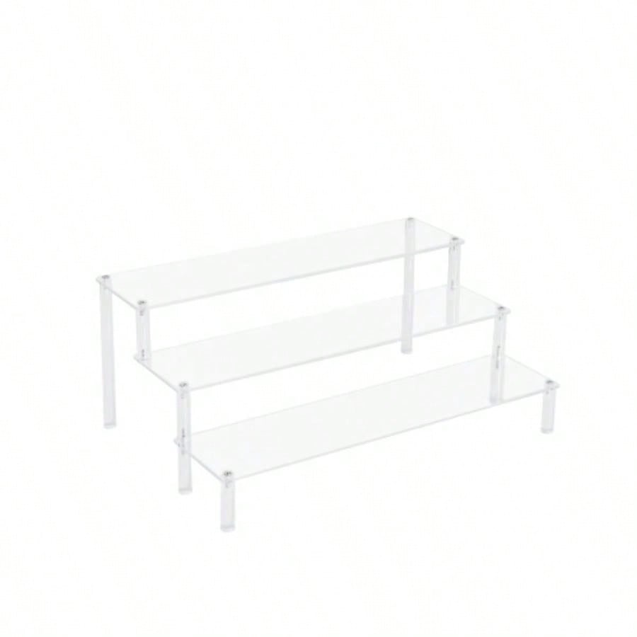 4 Tier Glass Display Cabinet, Single Door Glass Cabinet with Lock and Wheels, Floor Standing Storage Cabinet with 3 Acrylic Shelves Living Room, Bedroom and Office, White, 15.8Lx 14.2x 65.1H