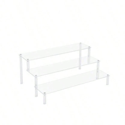 4 Tier Glass Display Cabinet, Single Door Glass Cabinet with Lock and Wheels, Floor Standing Storage Cabinet with 3 Acrylic Shelves Living Room, Bedroom and Office, White, 15.8Lx 14.2x 65.1H