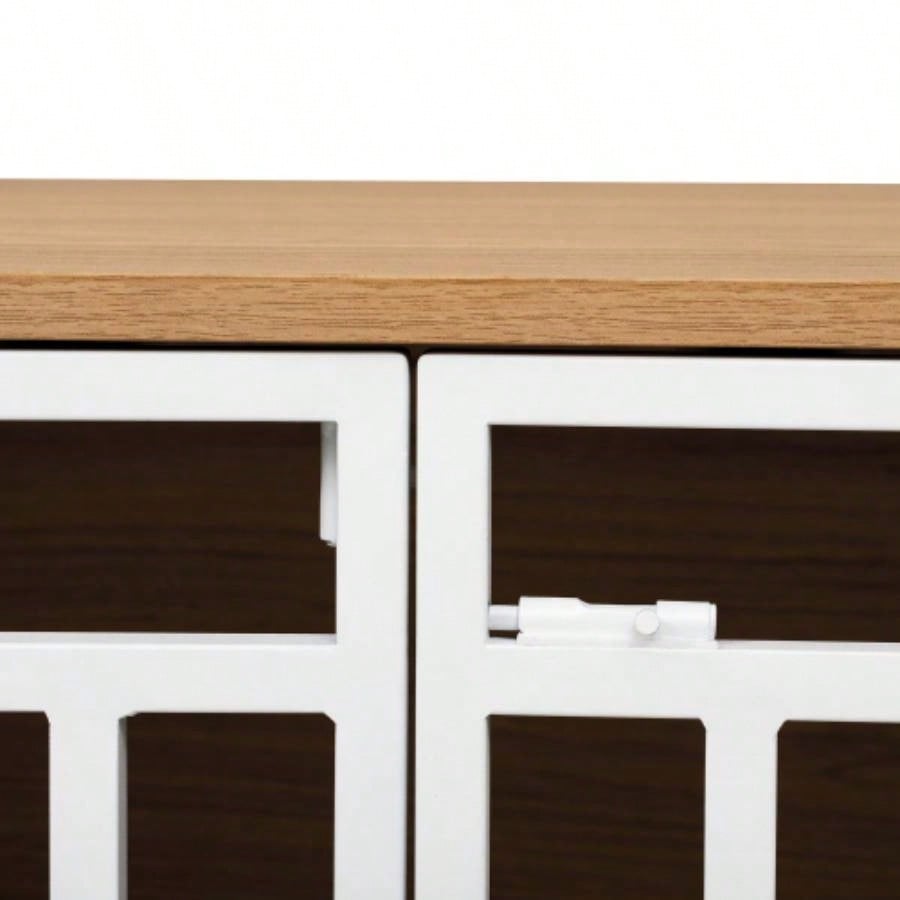 Modern 2 IN 1 Dog Furniture Dog Crate Ladder Bookshelf, Tall Wood Display Shelf with Storage, Dog Kennel Bookcase