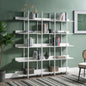 VIDEO 5 Tier Bookcase Home Office Open Bookshelf, Vintage Industrial Style Shelf with Metal Frame, MDF Board Old Sku: WF286176AAB