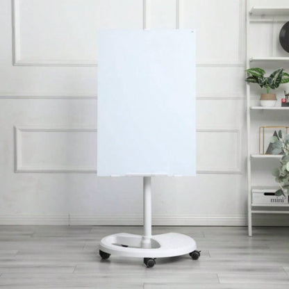 Removable Adjustable Height Tempered Glass Whiteboard, Magnetic Dry Erase Whiteboard, 36x 24, Home School Supplies or Home Office Decor Includes 2 Magnets 2 Markers 1 Eraser