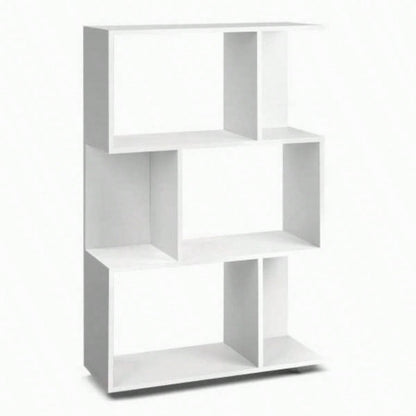 White three - layer simple household bookshelf