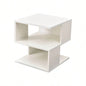 White three - layer simple household bookshelf