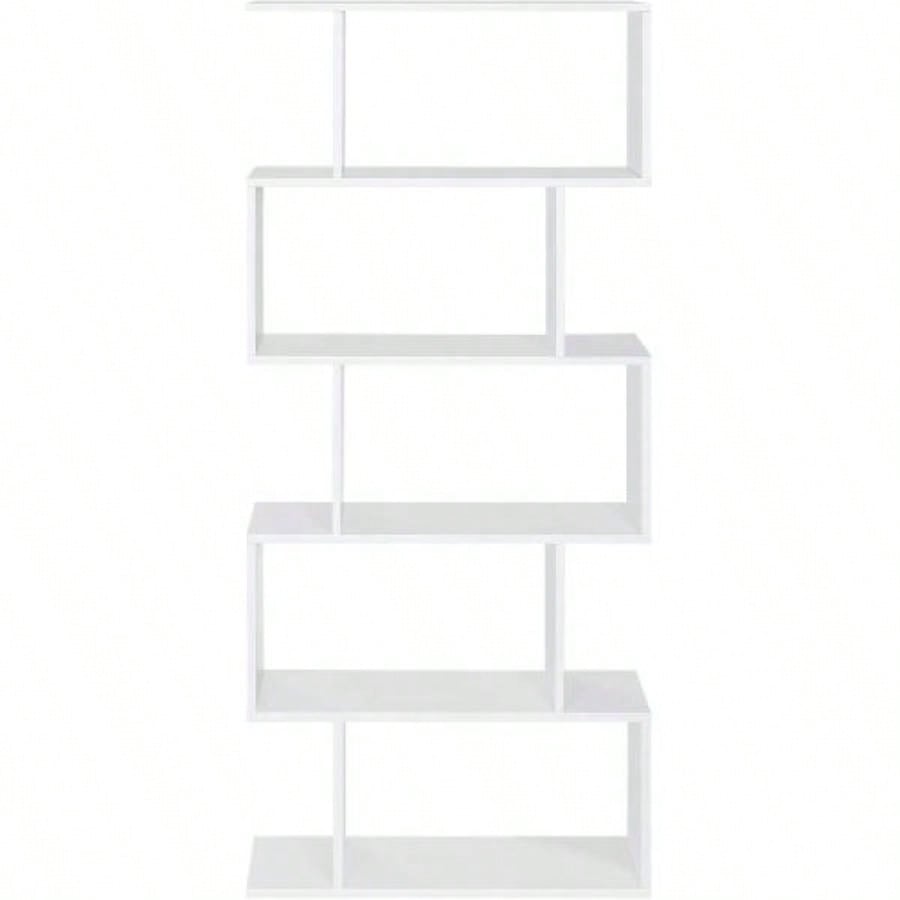 White three - layer simple household bookshelf