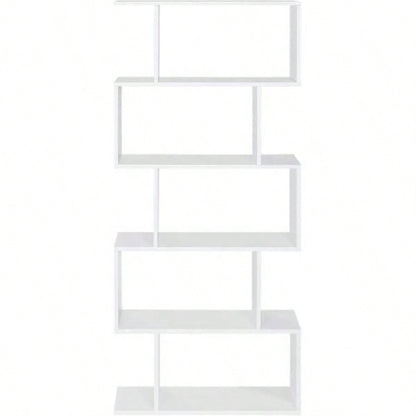 White three - layer simple household bookshelf