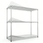 3 Tier Wire Shelving Unit, 1050 LBS NSF Height Adjustable Metal Garage Storage Shelves, Heavy Duty Storage Wire Rack Metal Shelves - Black