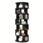 ON - TREND 23.6 Rotating Shoe Rack Tower, - Tier Spinning Shoe Shelf with 5 Grids Per Layer, Display Rack, 360 Revolving Shoe Carousel Closet Organizer Entryway, Living Room, Black