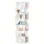 ON - TREND 23.6 Rotating Shoe Rack Tower, - Tier Spinning Shoe Shelf with 5 Grids Per Layer, Display Rack, 360 Revolving Shoe Carousel Closet Organizer Entryway, Living Room, Black