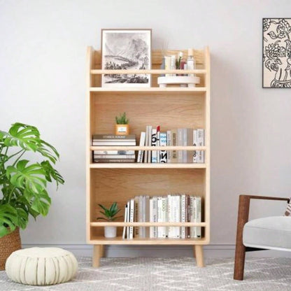 Pine Solid Wood Bookshelf/Bookcase - 0.6 Thick Shelves Heavy Duty Storage Rack, 19.6936.61H Modern Farmhouse Shelf Living Room, Home Library Organizer