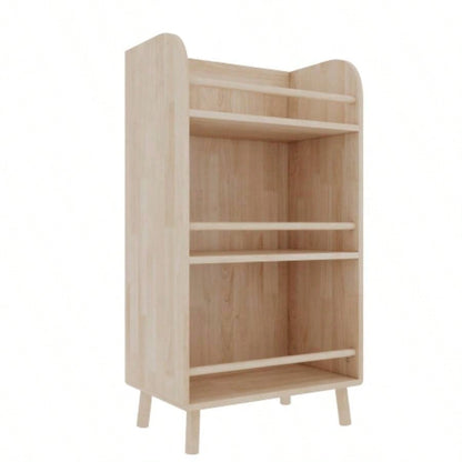 Pine Solid Wood Bookshelf/Bookcase - 0.6 Thick Shelves Heavy Duty Storage Rack, 19.6936.61H Modern Farmhouse Shelf Living Room, Home Library Organizer