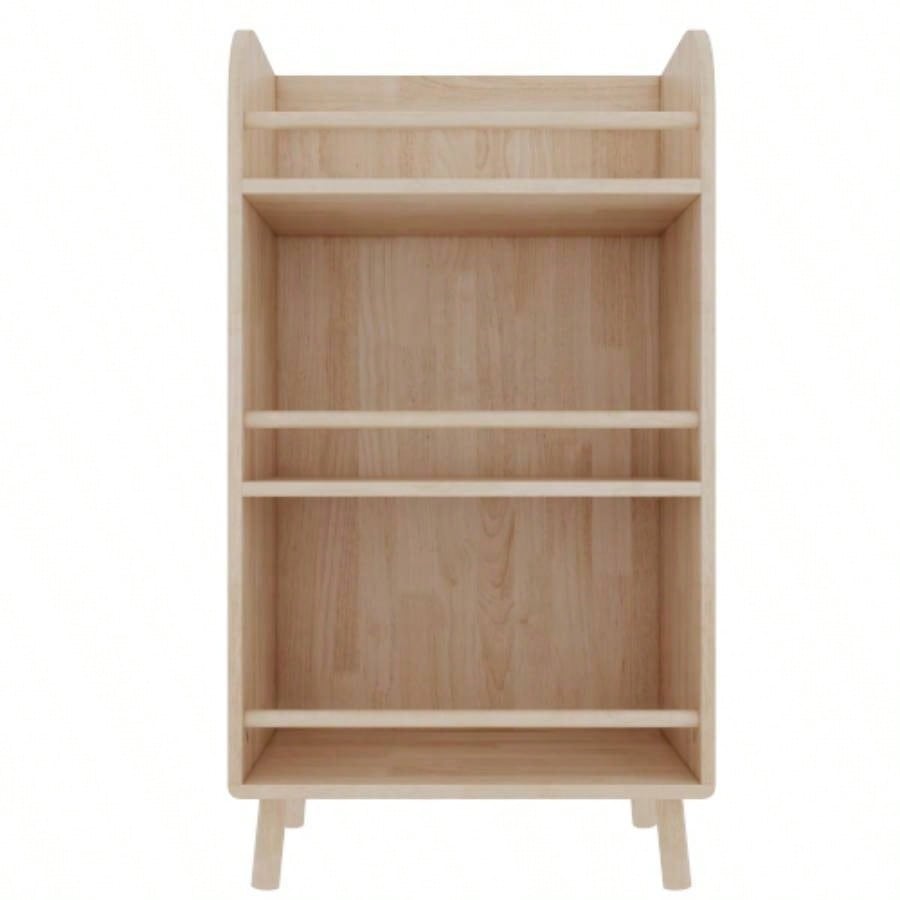 Pine Solid Wood Bookshelf/Bookcase - 0.6 Thick Shelves Heavy Duty Storage Rack, 19.6936.61H Modern Farmhouse Shelf Living Room, Home Library Organizer
