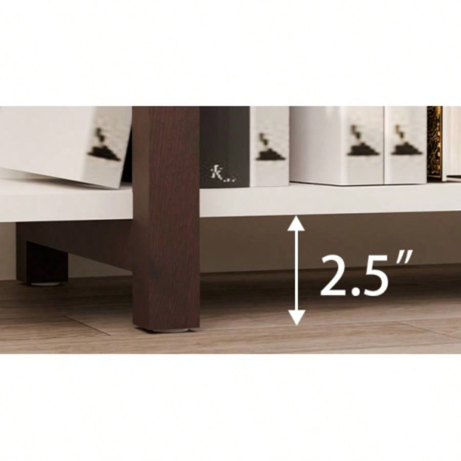 Multifuction Bookcase with Solid Wood Frame, Mix Color Plant Standing Home Decro