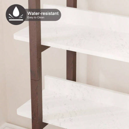 Multifuction Bookcase with Solid Wood Frame, Mix Color Plant Standing Home Decro