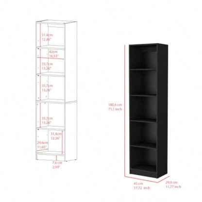 Bookcase XS Benzoni, Office, Black