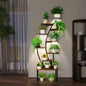 Plant Stand Indoor with Grow Lights, 9 Tiered Indoor Plant Stand, 63 Metal Plant Shelf, Tall Plant Stands Indoor Multiple Stands Living Room, Patio