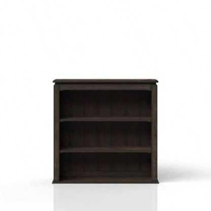 Chocolate Two Shelf Bookcase Hutch
