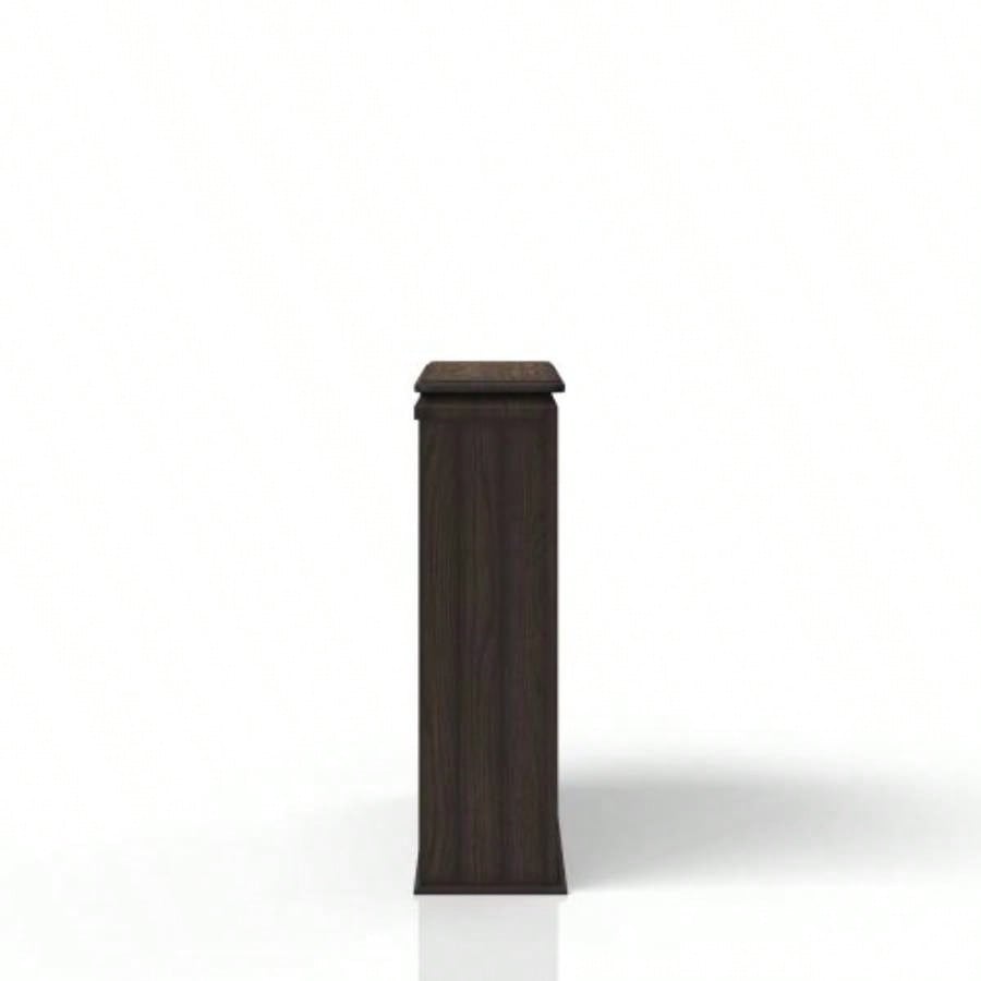 Chocolate Two Shelf Bookcase Hutch