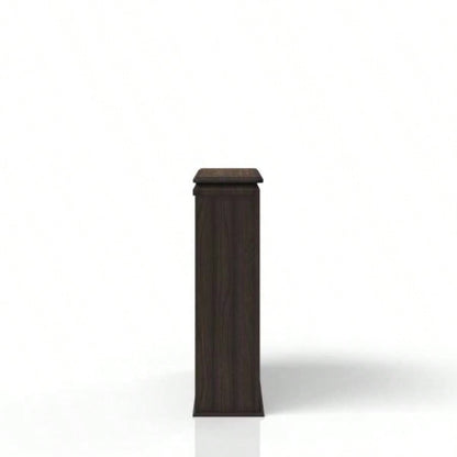 Chocolate Two Shelf Bookcase Hutch