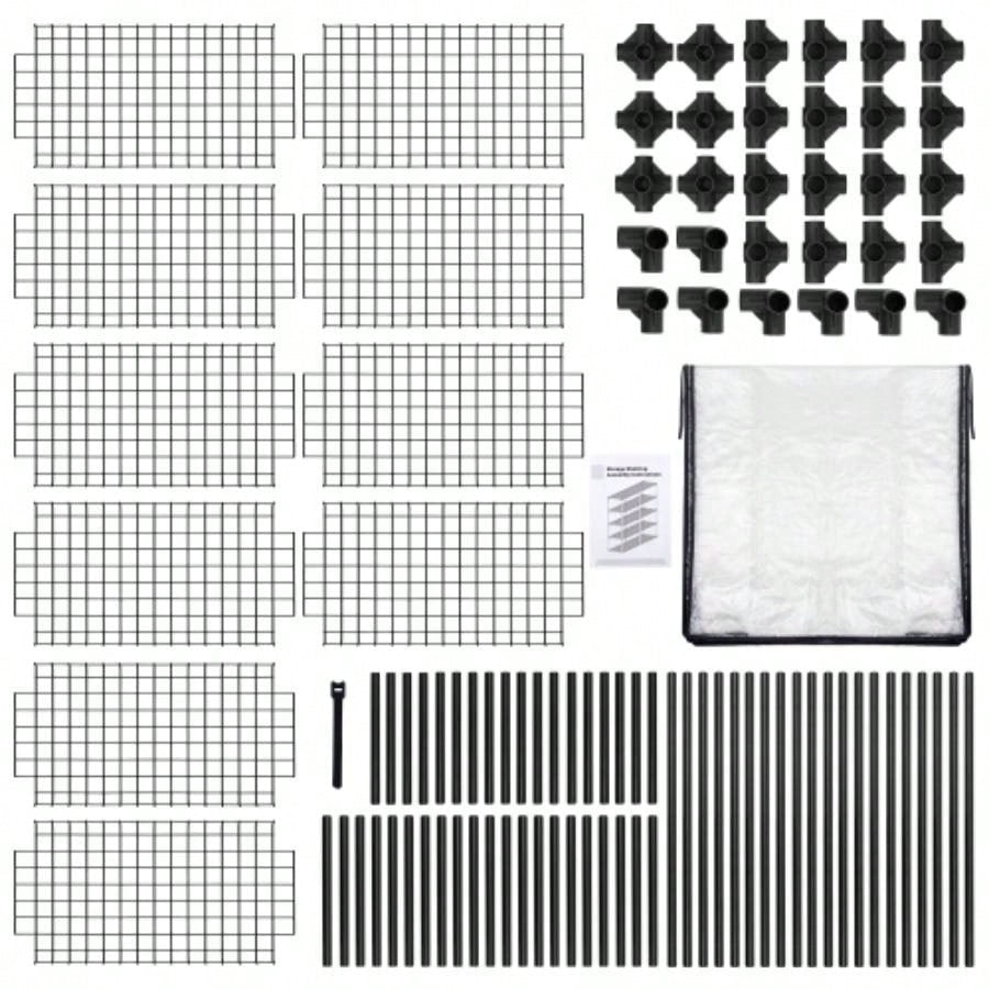 5 - SHELF WIRE RACK WITH COVER 2PACK