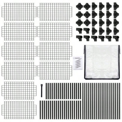 5 - SHELF WIRE RACK WITH COVER 2PACK