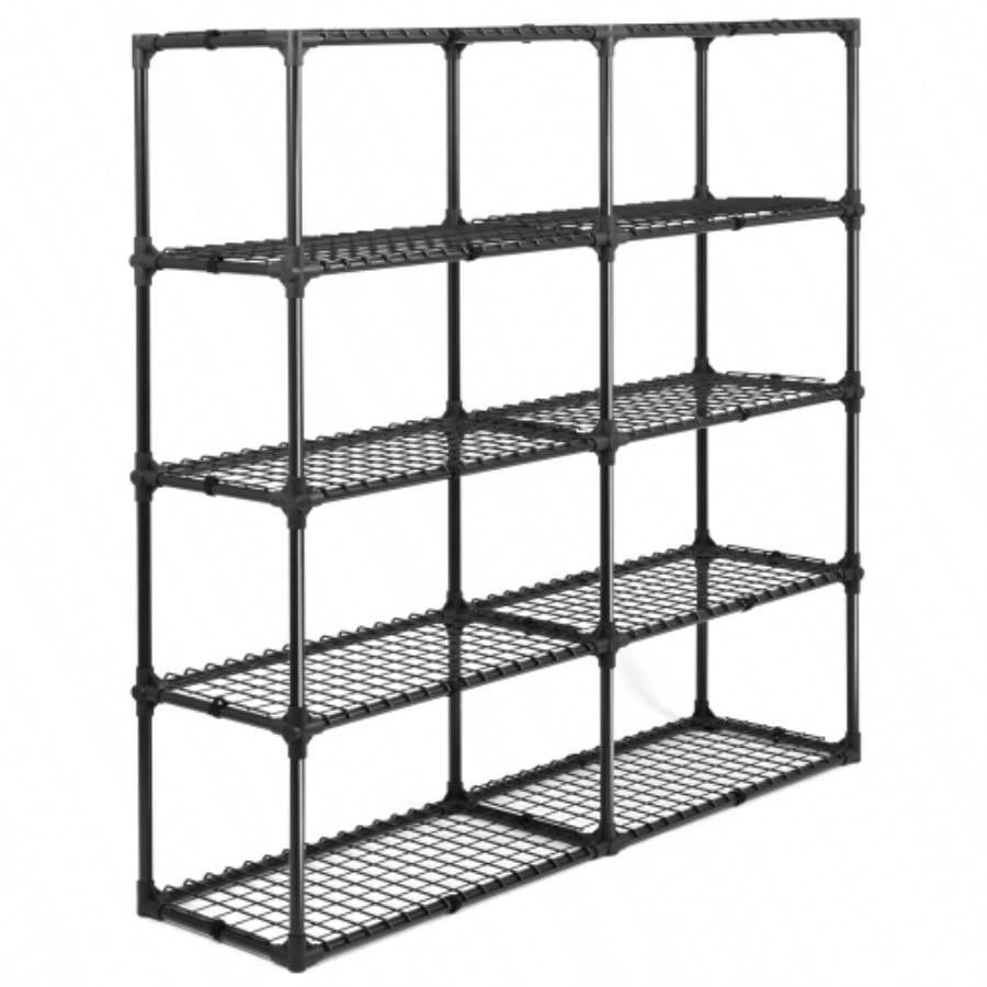 5 - SHELF WIRE RACK WITH COVER 2PACK