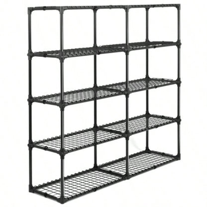 5 - SHELF WIRE RACK WITH COVER 2PACK