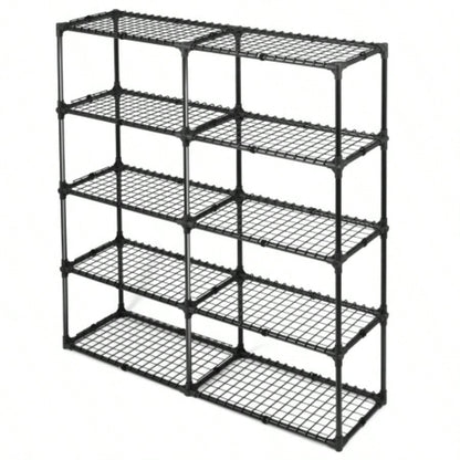 5 - SHELF WIRE RACK WITH COVER 2PACK