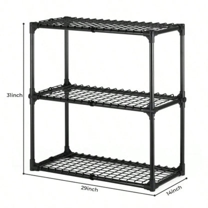 3 - SHELF WIRE RACK WITH COVER1PACK, Inclouding one cover