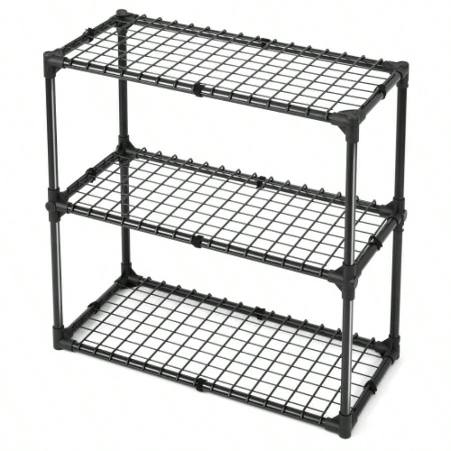 3 - SHELF WIRE RACK WITH COVER1PACK, Inclouding one cover