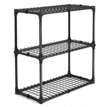 3 - SHELF WIRE RACK WITH COVER1PACK, Inclouding one cover