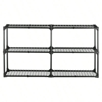 3 - SHELF WIRE RACK WITH COVER2PACK