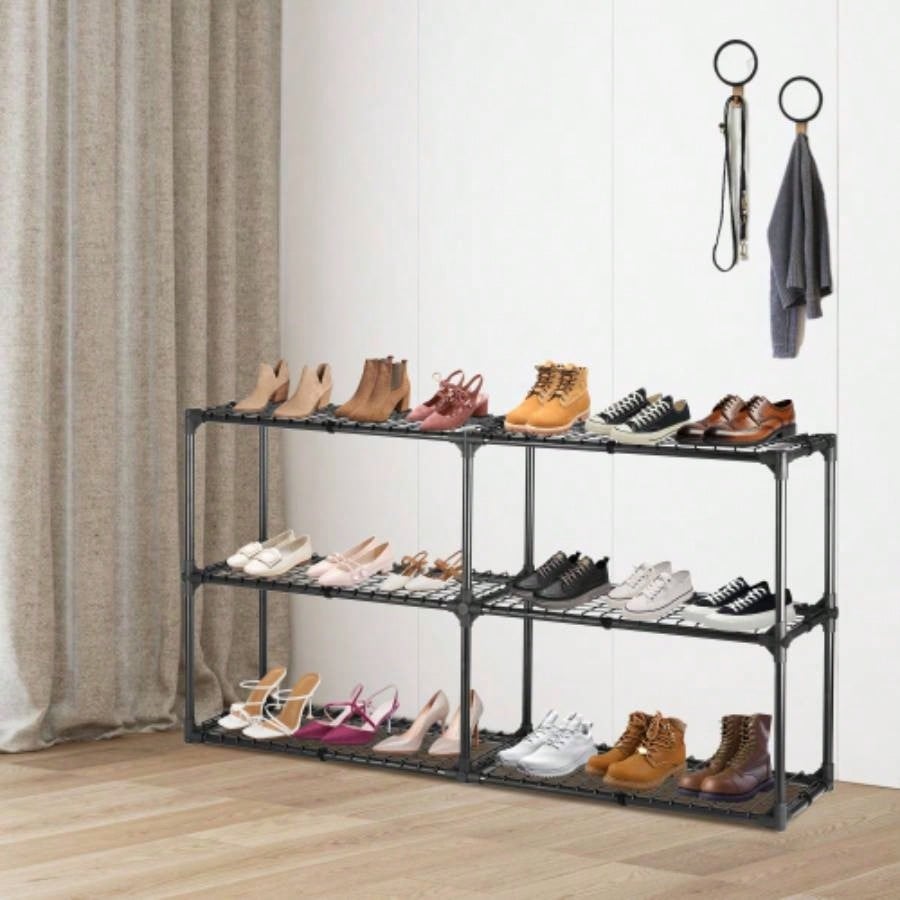 3 - SHELF WIRE RACK WITH COVER2PACK