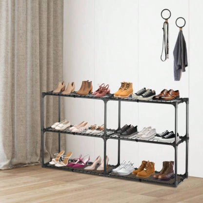 3 - SHELF WIRE RACK WITH COVER2PACK
