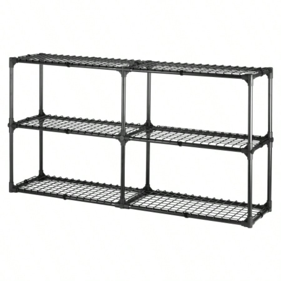 3 - SHELF WIRE RACK WITH COVER2PACK